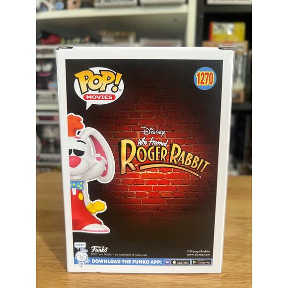 VAULTED LE EXCLUSIVE Roger Rabbit w/ Kisses Funko Pop #1270 Disney Who Framed - Picture 3 of 6
